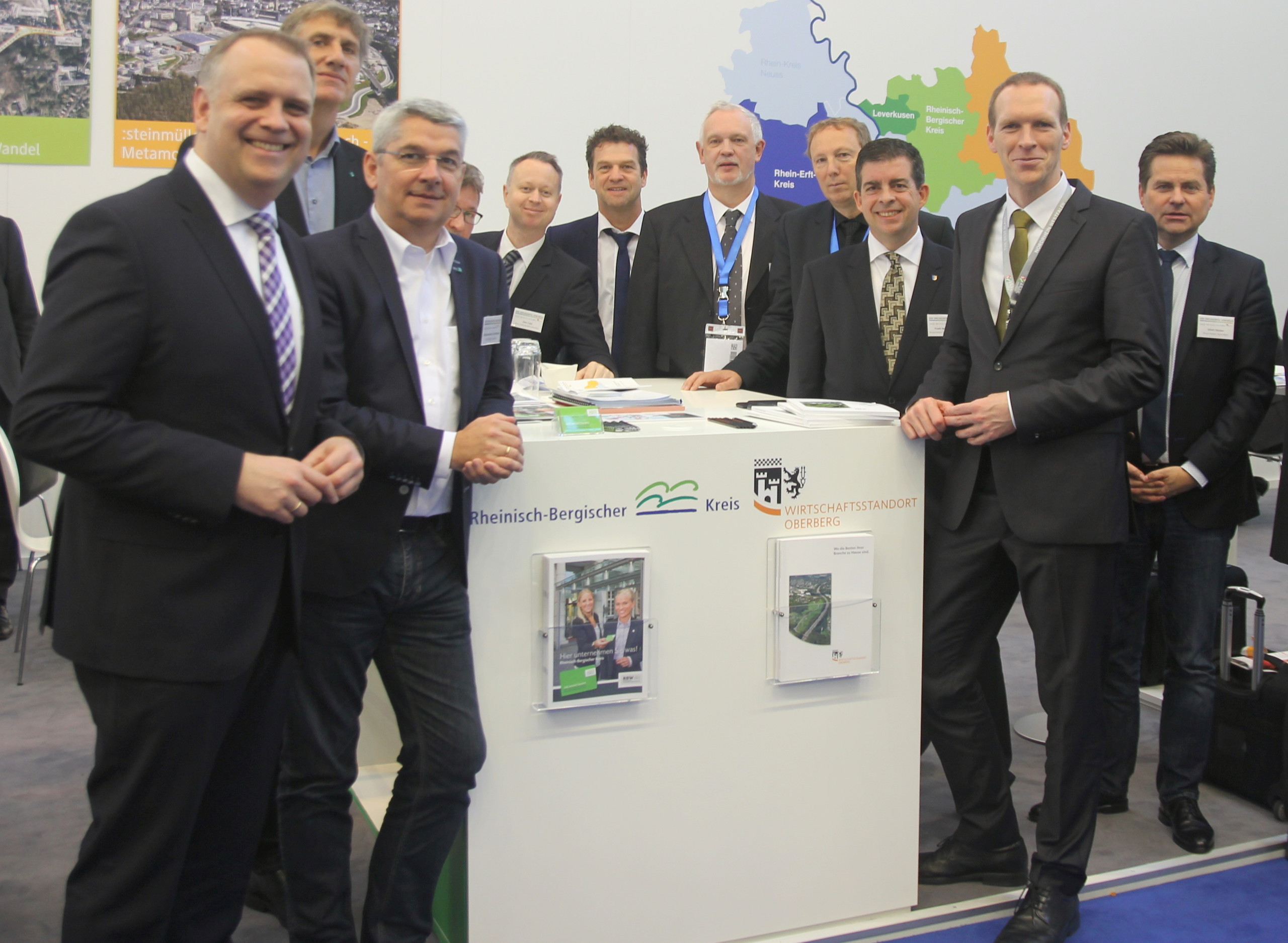 Bürgermeister und Technischer Beigeordneter auf der EXPO REAL in München.